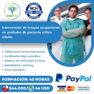 Curso e-learning: Intervención de terapia ocupacional en UPC adulto